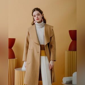 Petite Studio Rachel Wool Coat Camel XS